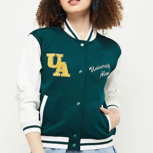 Nueva Chaqueta Varsity Corta de Satén para Mujer, Estilo Universitario, con Forro Suave, Chaqueta Bomber, Chaqueta Varsity de Satén con Letras - Product Image 1