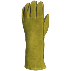 Premium Comfortable <b>Red</b> Cow Split Leather Cotton Lined Welding Safety Construction <b>Gloves</b> Heavy Duty XL Molten Metal Splash - Product Image 6