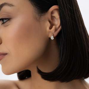 1,50 CTW 14K en forma de pera Unique Lab Grown Diamond Studs - Eden - Product Image 6