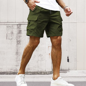 Wholesale Men's Cargo Shorts Elastic Waist Streetwear Casual Men Cargo Short OEM Fitness Cargo Summer Cycling Shorts For Men's - Product Image 2