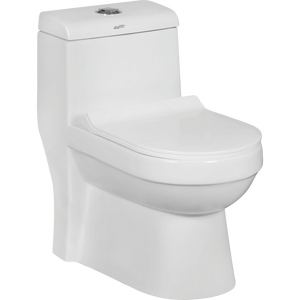 WC monobloc en céramique Sanso 107 - Cuvette allongée - Fabricant et exportateur d'Inde - Vente en gros et approvisionnement en vrac - Product Image 1