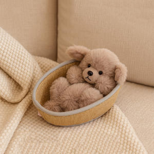 <span class=keywords><strong>Jouet</strong></span> en peluche interactif et mignon pour chat, en matériaux écologiques de luxe, tressé, en forme de raton laveur, agneau, <span class=keywords><strong>chien</strong></span> ou caniche - Product Image 4