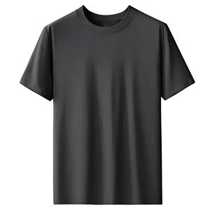 Camiseta de Verano para Hombre, Casual, Lisa, sin Bolitas, con Estampado Serigrafiado, Cuello Redondo, Corte Regular, Tejido de Punto - Product Image 3