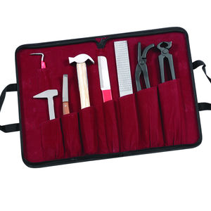 Professional 8 PCS Equine Horse Farrier <b>Tool</b> Kit Grooming Hoof Bot Shoe <b>Puller</b> Nipper Rasp Best Quality with Real Leather Case - Product Image 3