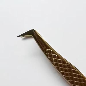 Morje Surgical Gold-Plated Eyelash Tweezers Set Smooth Tips for Beauty Use - Product Image 3