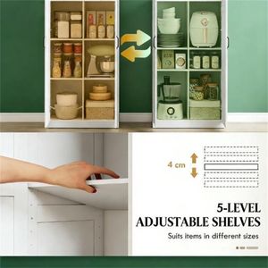 Mobiletto Portaposate Bianco Stile Fattoria, Soluzione di Stoccaggio per Cucina - Product Image 3