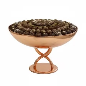 Tazón de Metal Resistente para Chocolate, Tazón de Acero Inoxidable para Servir Dulces, Frutos Secos y Bocadillos - Product Image 1