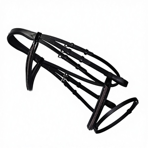 Precio Directo de Fábrica, Riendas de Acero Inoxidable Acolchadas Suaves y Cómodas, Brida de Cuero Occidental de Alta Calidad para Caballo, Logotipo Personalizado - Product Image 2