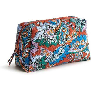 Trendy Heat-Transfer Printed Leather <b>Cosmetic</b> Bag 120g Fabric Modern Travel Makeup Pouch Fashion Toiletry <b>Organizer</b> Case - Product Image 4