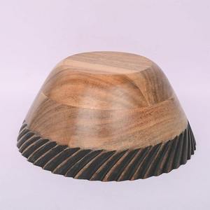 Bol à salade en bois d'acacia, bol à fruits en bois de manguier de qualité alimentaire pour fêtes, fruits secs, chips, table basse, comptoir, bol à clés, vaisselle - Product Image 6