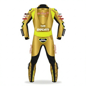 ชุดแข่ง alvaro Bautista wsbk rucati cowhide/ Kangaroo TRACK/jumpsuit ขี่มอเตอร์ไซด์/หนัง traje CE Level 2 - Product Image 2