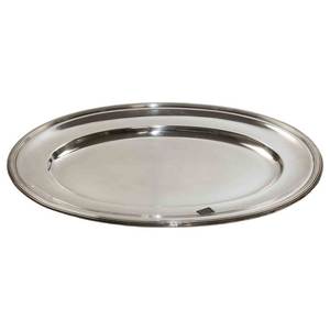 Assiette ovale en métal pour servir les aliments, avec bordure incrustée de nacre, design moderne, plat de présentation élégant, assiette profonde pour usage en restaurant - Product Image 4