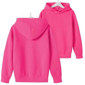 Custom High Quality Heavy Weight Children Solid Color Blank Sports Sweatshirt Kids Boys and Girls Cotton <b>Fleece</b> <b>Hoodie</b> - Product Image 4