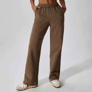 High Quality Winter Joggers Women Trousers Custom Logo <b>Pants</b> With Pockets Soft Fitness Workout Sweatpants - Product Image 2