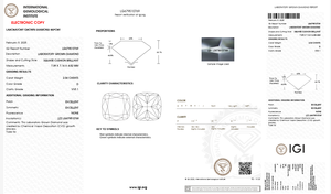 Colecciones de Joyería Fina con Diamantes Cultivados en Laboratorio con Corte Cojín Certificados por IGI - Brillo Ecológico - Lujo Redefinido - Product Image 6