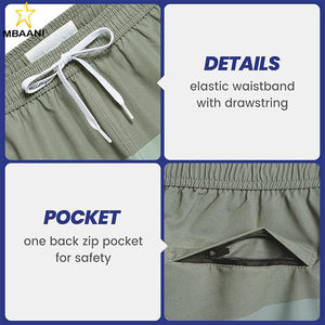 กางเกงว่ายน้ำผู้ชายแบบยืดได้ 7 นิ้ว แห้งเร็ว มีซับในตาข่าย ชุดว่ายน้ำ - Product Image 4