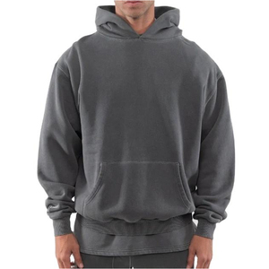 Sweat-shirt à capuche en molleton uni pour homme, effet délavé, impression numérique, options personnalisées, respirant, coupe classique - Product Image 2