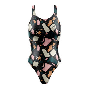 Maillot de bain une pièce personnalisé pour femme avec logo brodé et imprimé, écologique et à séchage rapide - Product Image 5