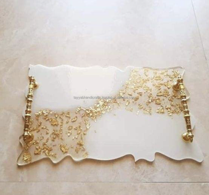 Top Selling Artificial <b>Resin</b> Epoxy Love MODEL Handmade Customizable Size/Color <b>Sculpted</b> Serving Tray Home Restaurants Hotels - Product Image 3