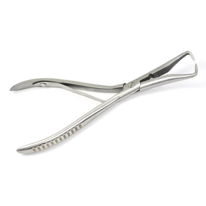 Pince de retrait d'extensions capillaires en acier inoxydable, pointe courbée, outil d'ouverture de micro-anneaux, pour la destruction de liens en kératine, équipement de salon - Product Image 1