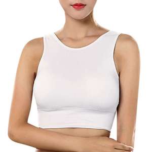 Sujetador Deportivo de Spandex/Nylon de Primera Calidad al por Mayor para Mujer, Tallas Grandes, Logotipo Frontal Personalizado, Color y Talla a Medida, Servicio OEM, Soporte Alto - Product Image 5