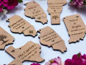 Custom Engraved Wooden Ornament for a Merry Christmas Celebration - Product Image 3