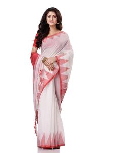 Sari Tradicional de Algodón para Mujer para Fiestas - Product Image 4