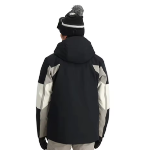 Chaqueta de Esquí y Snowboard para Hombre, Impermeable, Cortavientos, Transpirable, con Estampado, Cierre de Cremallera, con Capucha y Calefacción, Color Negro - Product Image 5