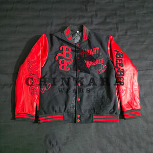 Chaqueta Universitaria de Béisbol para Hombre, de Lana Transpirable y Ecológica, de Alta Calidad, Personalizada, Estilo Bomber, Fabricante - Product Image 3