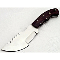 Couteau de chasse Burraq personnalisé, fait main, en acier D2, à lame pleine, non réglable, à bord droit, à dos droit, avec manche en Micarta, OEM
