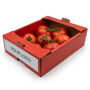Corrugated Vented Recycled <b>Paper</b> Box Eco Friendly Fresh Produce Produce Shipping Cartons Sustainable Airflow Packaging Mailers - Product Image 3