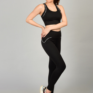 Training High Quality Sports <b>Bra</b> High Waist Leggings Suit Long Sleeve Workout Wear Gym Sportswear Women Fitness Clothes Yoga Set - Product Image 4