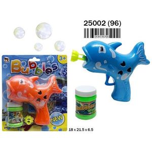 <b>Bubble</b> Fish <b>Bubble</b> Blower Gun 18x21.5x6.5 Cm With Solution For <b>Kids</b> Age 3+ - Product Image 1