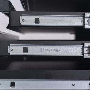Wholesale CSPS 76cm 7 <b>Drawer</b> Mobile Tool Cabinet Matte Black Powder Coated Steel Wooden Top OEM 680kg Load Capacity for Garage - Product Image 5