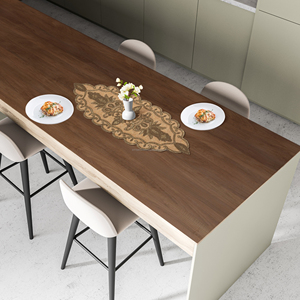 ผ้าปูโต๊ะอาหารลูกปัดแก้วขนาด36 "ลายดอกไม้ออกแบบได้ตามต้องการสำหรับนักวิ่งงานแต่งงานในวันคริสต์มาส - Product Image 2