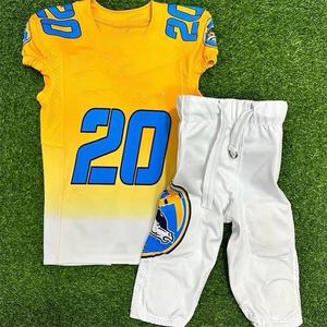 เสื้อฟุตบอลอเมริกันแบบสั่งทำรุ่นใหม่ พร้อมปักชื่อและหมายเลขผู้เล่นด้วยเทคนิค Tackle Twill ชุดยูนิฟอร์มอเมริกันฟุตบอล - Product Image 6