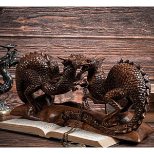 Decoración Tradicional China de Dragón de Madera, Escultura de Dragón al por Mayor, Adorno para el Hogar, Estatua de Dragón de Madera Hecha a Mano para Coleccionistas - Product Image 5