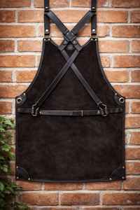 Tablier de protection en cuir premium pour four à pizza, résistant à la chaleur et aux odeurs, robuste et décontracté, idéal pour la cuisson au feu de bois, qualité professionnelle - Product Image 3