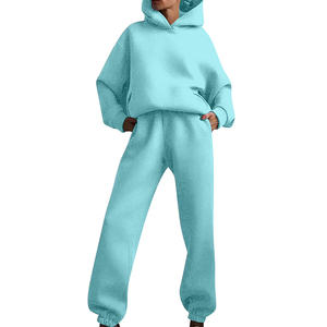 Chándal deportivo con cremallera para mujer, chándal para correr, chándal con logo personalizado, fabricante de ropa deportiva y streetwear, chándal de corte holgado - Product Image 1