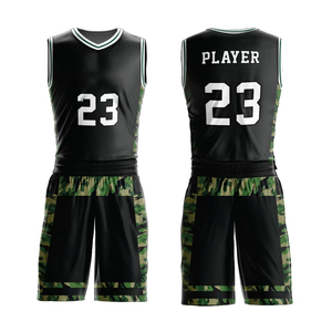 Best Selling Mens Basketball Uniform Jersey Shorts Set Breathable Sleeveless Plus Size Printed 100% Polyester - Product Image 3