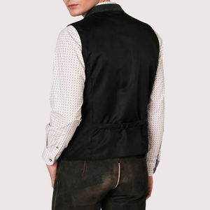 Chaleco Reversible Bordado de Poliéster/Algodón para Hombre, Transpirable, para Otoño, Estilo Bávaro, Ropa de Calle Alemana, Oktoberfest - Product Image 2