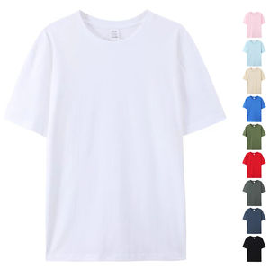 T-shirt blanc 100% coton unisexe, t-shirt à col rond de haute qualité pour hommes, t-shirt Herren, t-shirt Uomo - Product Image 1