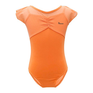 Justaucorps de ballet personnalisé de haute qualité pour filles, manches courtes, design croisé sur le devant, en Spandex/Polyester, en stock pour les spectacles d'enfants - Product Image 1