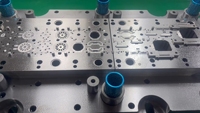 Machine de poinçonnage à estampage progressif pour lamination de stator et de rotor de moteur, pour mélangeurs et aspirateurs