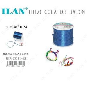 Ilan Hilo Cola De Raton 2.5Mm X 10M Azul Cielo Para Pulseras Manualidades - Product Image 3