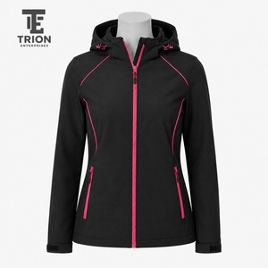 Veste softshell imperméable pour femme, tissu coupe-vent, coupe confortable et chaude, capuche ajustable, idéale pour la randonnée, le camping et les voyages - Product Image 1