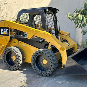 Minicargadora CAT246D con cargador frontal, tractor 4x4 diésel, PLC, cargador de ruedas de alto momento de carga, minicargadora CAT con orugas de goma - Product Image 1