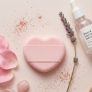 [K-ESSENTIALS] ชุดพัฟแต่งหน้าแบบกำหนดเอง K-Beauty NBR SBR PP แพ็ค 2 ชิ้น พัฟเนื้อแน่น ริบบิ้นสำหรับรองพื้นและคุชชั่น - Product Image 1