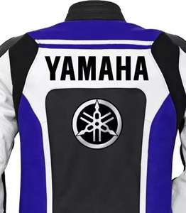 Chaqueta de Motociclismo Yamaha para Hombre, Chaqueta de Cuero Vacuno, Resistente al Viento, Impermeable, Transpirable y Cómoda - Product Image 4