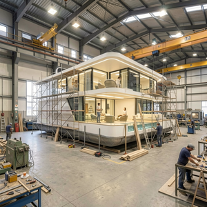 Yacht de luxe flottant personnalisé UBI 20010 avec piscine, moteur hors-bord en aluminium pour les loisirs et le divertissement en rivière - Product Image 2